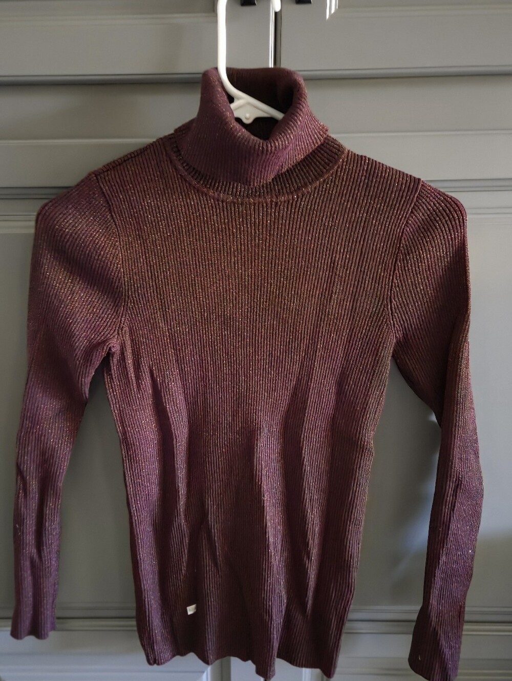 Ralph Lauren Purple/Sparkle Turtle Neck S/P